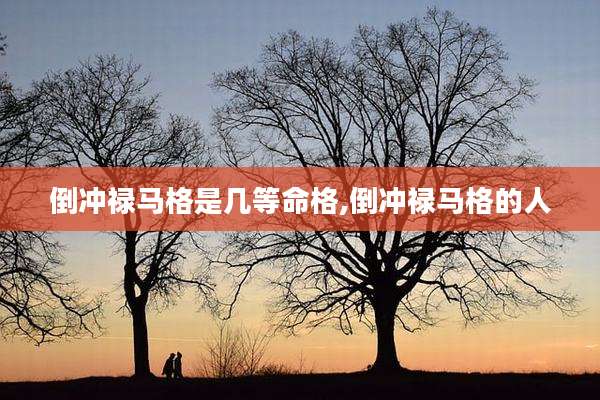 倒冲禄马格是几等命格,倒冲禄马格的人
