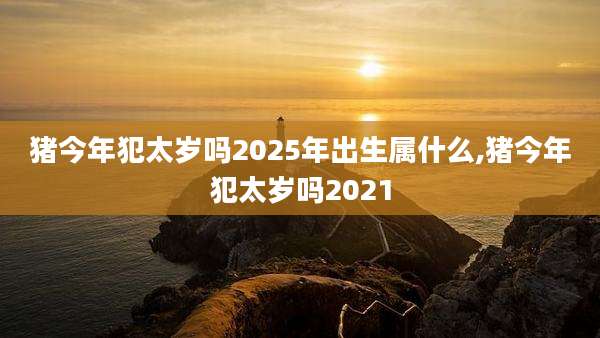 猪今年犯太岁吗2025年出生属什么,猪今年犯太岁吗2021