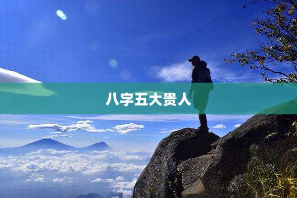 八字五大贵人