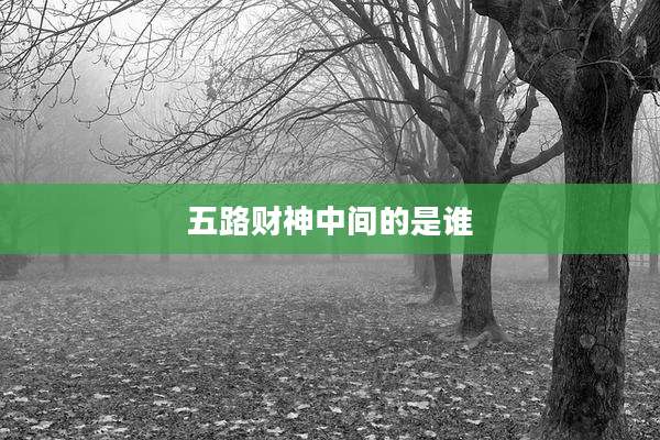 五路财神中间的是谁