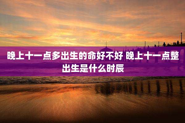 晚上十一点多出生的命好不好 晚上十一点整出生是什么时辰