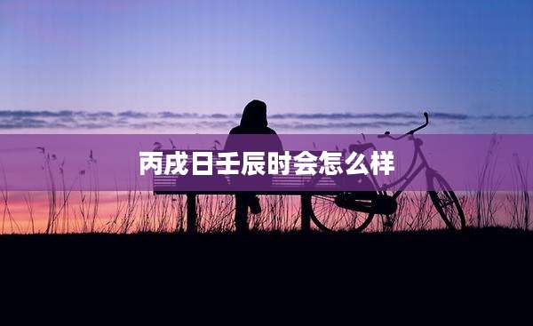 丙戌日壬辰时会怎么样