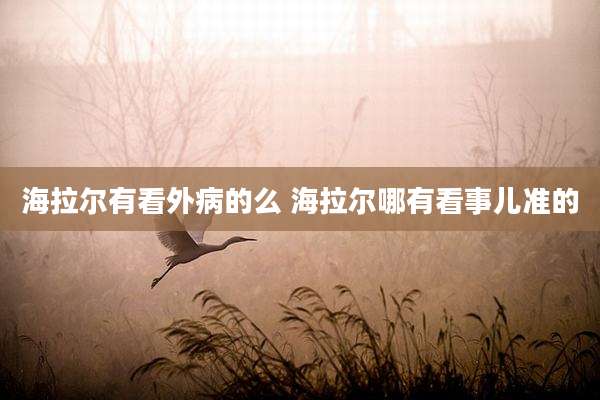 海拉尔有看外病的么 海拉尔哪有看事儿准的