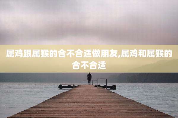 属鸡跟属猴的合不合适做朋友,属鸡和属猴的合不合适
