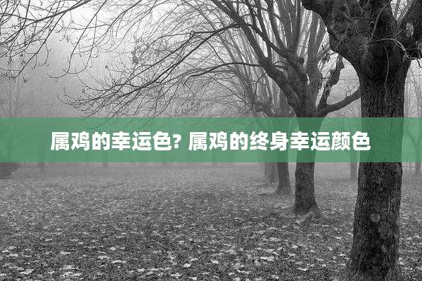 属鸡的幸运色? 属鸡的终身幸运颜色