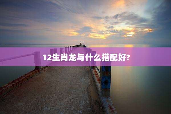 12生肖龙与什么搭配好?