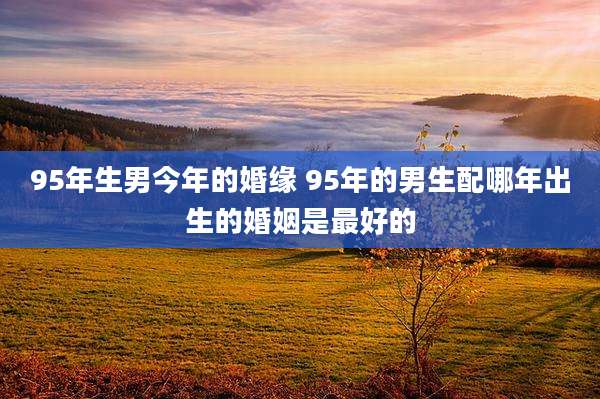 95年生男今年的婚缘 95年的男生配哪年出生的婚姻是最好的
