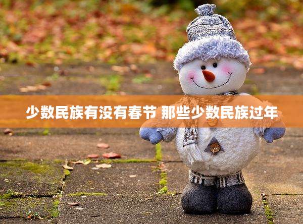 少数民族有没有春节 那些少数民族过年
