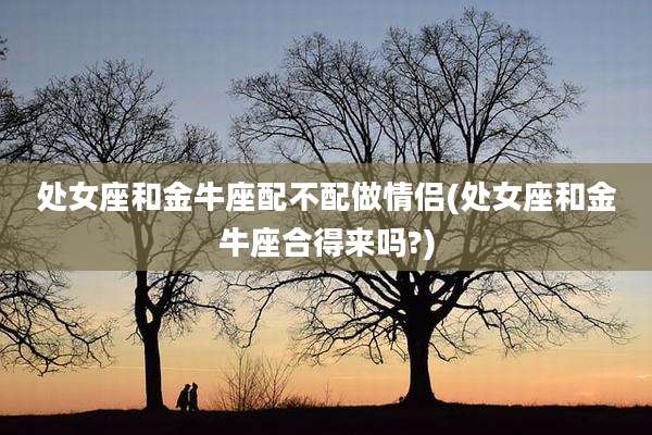 处女座和金牛座配不配做情侣(处女座和金牛座合得来吗?)