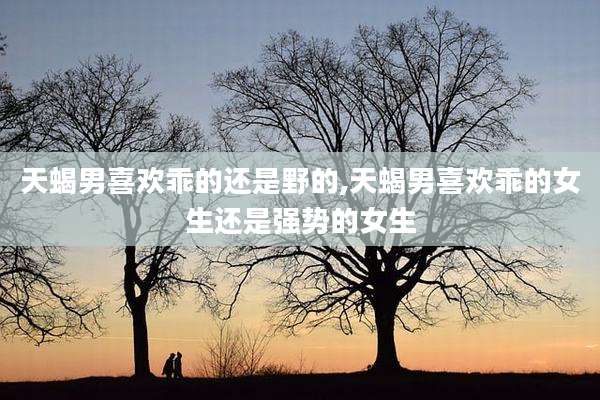 天蝎男喜欢乖的还是野的,天蝎男喜欢乖的女生还是强势的女生