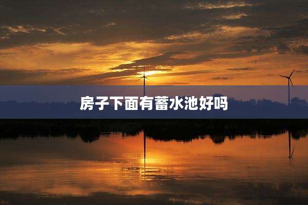 房子下面有蓄水池好吗