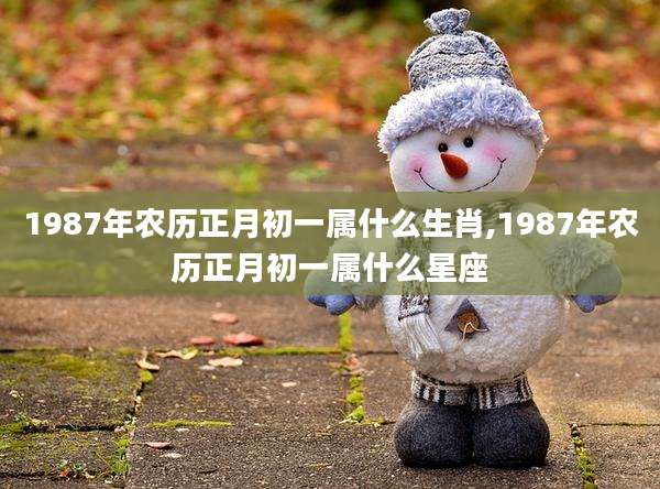 1987年农历正月初一属什么生肖,1987年农历正月初一属什么星座
