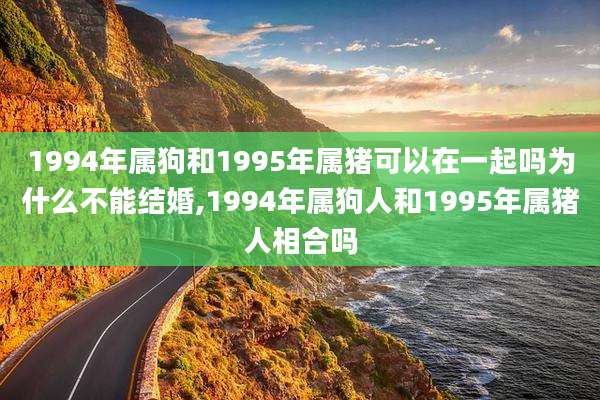 1994年属狗和1995年属猪可以在一起吗为什么不能结婚,1994年属狗人和1995年属猪人相合吗