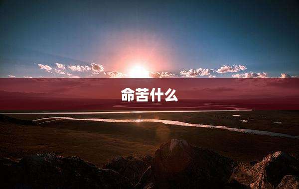 命苦什么