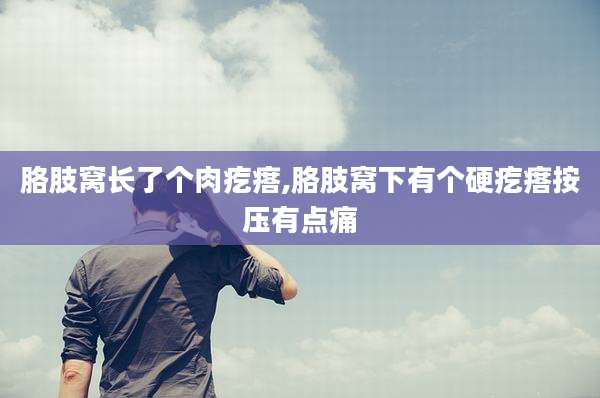 胳肢窝长了个肉疙瘩,胳肢窝下有个硬疙瘩按压有点痛