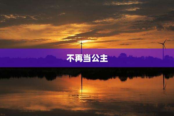 不再当公主