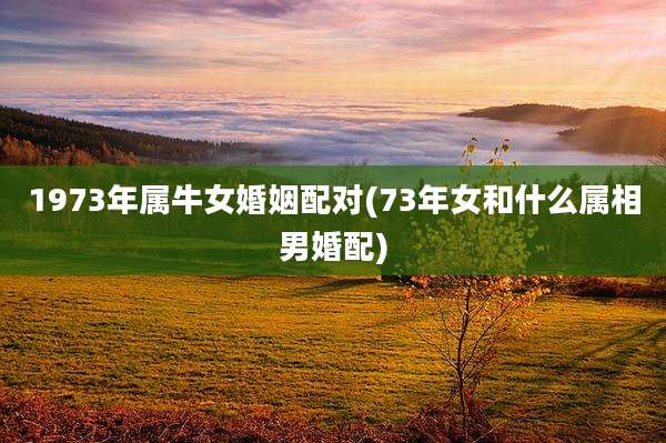 1973年属牛女婚姻配对(73年女和什么属相男婚配)