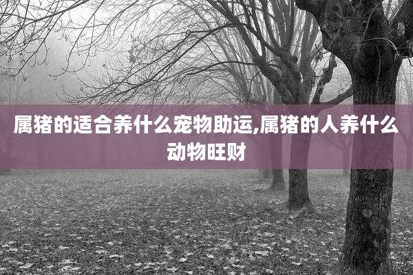 属猪的适合养什么宠物助运,属猪的人养什么动物旺财