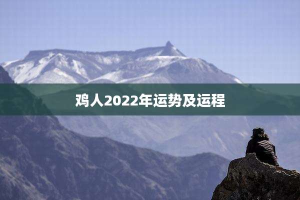 鸡人2022年运势及运程