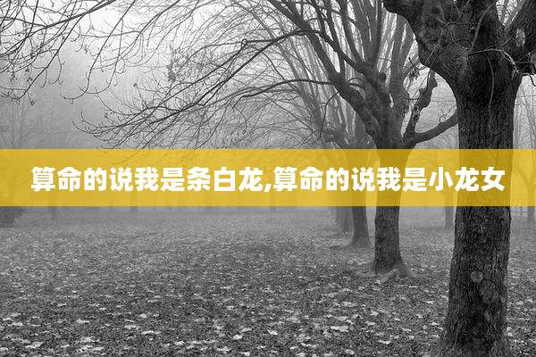 算命的说我是条白龙,算命的说我是小龙女