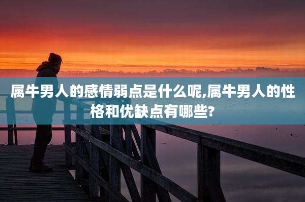 属牛男人的感情弱点是什么呢,属牛男人的性格和优缺点有哪些?