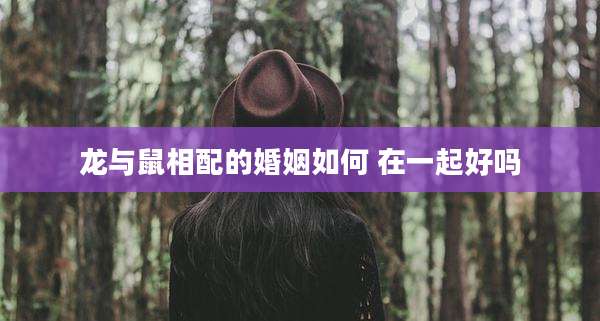 龙与鼠相配的婚姻如何 在一起好吗