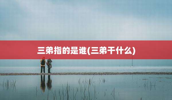 三弟指的是谁(三弟干什么)