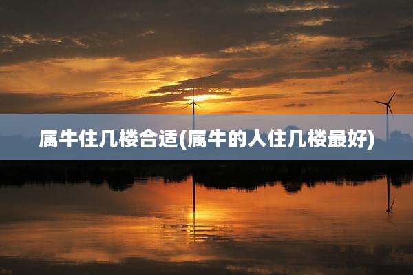 属牛住几楼合适(属牛的人住几楼最好)