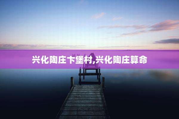 兴化陶庄卞堡村,兴化陶庄算命