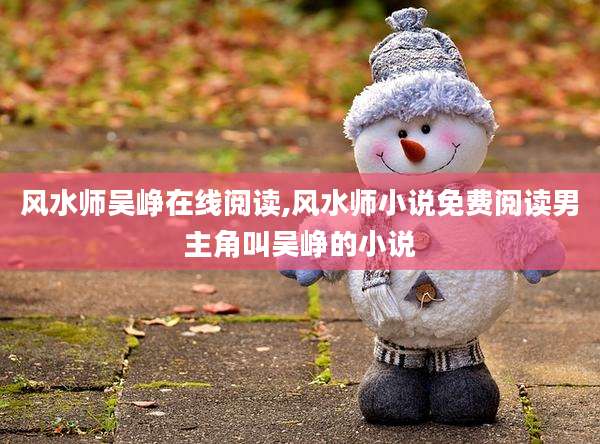 风水师吴峥在线阅读,风水师小说免费阅读男主角叫吴峥的小说