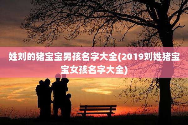 姓刘的猪宝宝男孩名字大全(2019刘姓猪宝宝女孩名字大全)