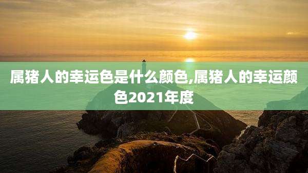 属猪人的幸运色是什么颜色,属猪人的幸运颜色2021年度