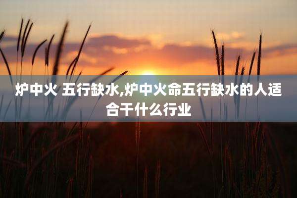 炉中火 五行缺水,炉中火命五行缺水的人适合干什么行业