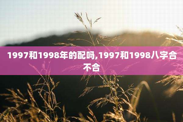 1997和1998年的配吗,1997和1998八字合不合