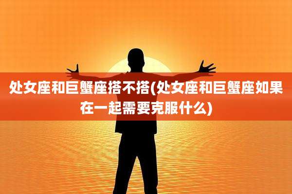 处女座和巨蟹座搭不搭(处女座和巨蟹座如果在一起需要克服什么)