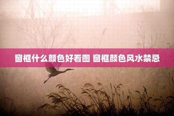 窗框什么颜色好看图 窗框颜色风水禁忌