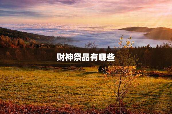 财神祭品有哪些