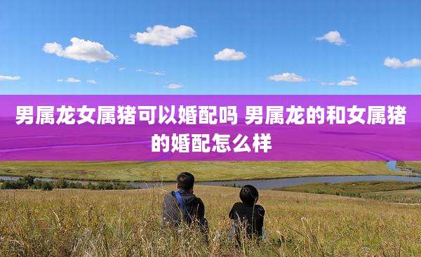 男属龙女属猪可以婚配吗 男属龙的和女属猪的婚配怎么样