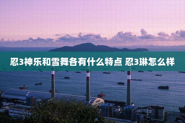 忍3神乐和雪舞各有什么特点 忍3琳怎么样