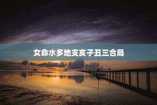 女命水多地支亥子丑三合局