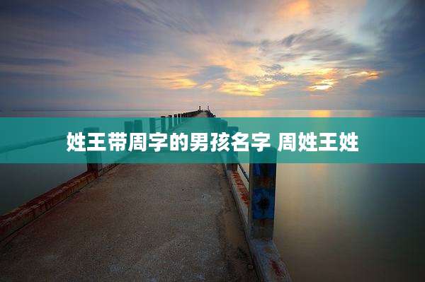 姓王带周字的男孩名字 周姓王姓