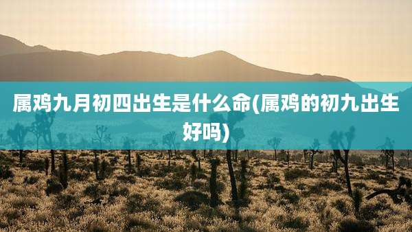 属鸡九月初四出生是什么命(属鸡的初九出生好吗)