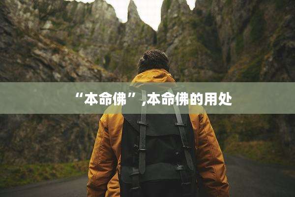 “本命佛”,本命佛的用处