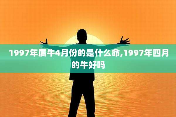 1997年属牛4月份的是什么命,1997年四月的牛好吗