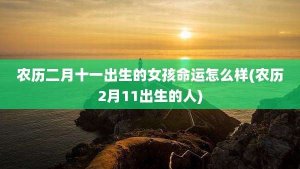 农历二月十一出生的女孩命运怎么样(农历2月11出生的人)