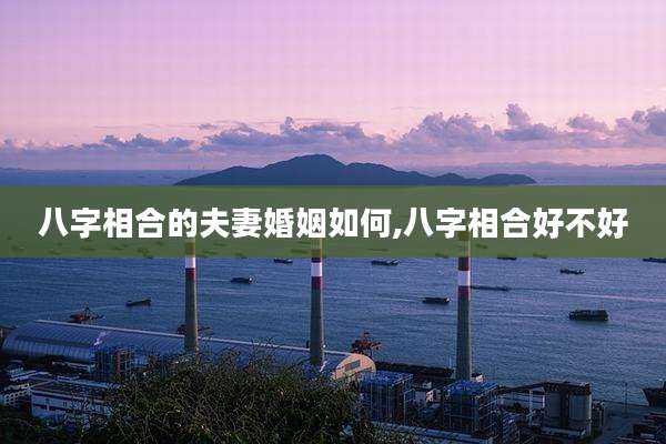八字相合的夫妻婚姻如何,八字相合好不好