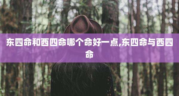 东四命和西四命哪个命好一点,东四命与西四命