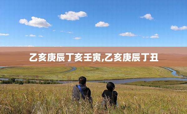 乙亥庚辰丁亥壬寅,乙亥庚辰丁丑