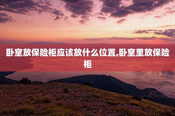 卧室放保险柜应该放什么位置,卧室里放保险柜