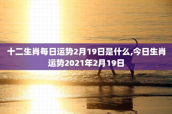 十二生肖每日运势2月19日是什么,今日生肖运势2021年2月19日